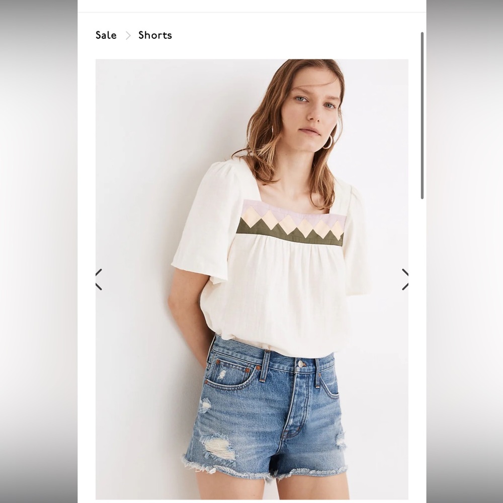 Madewell Relaxed Denim Shorts in Homecrest Wash: Ripped Edition 23
